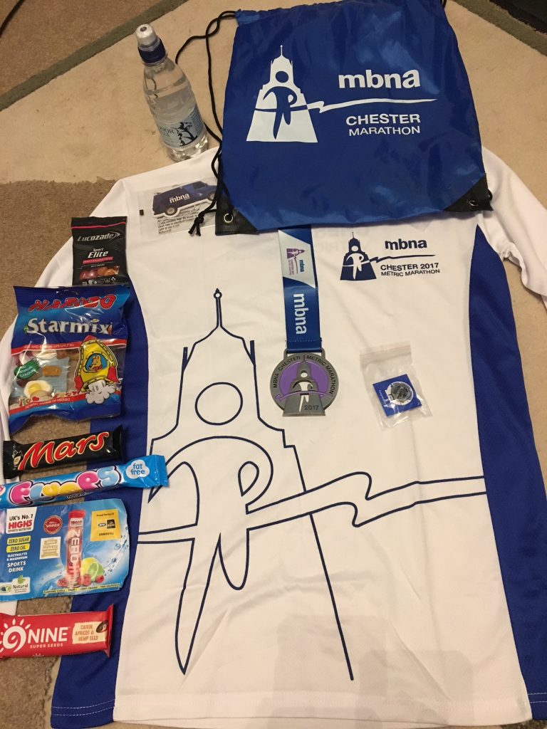 Chester Metric Marathon goody Bag