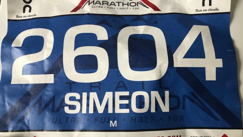Snowdonia Trail Marathon race number